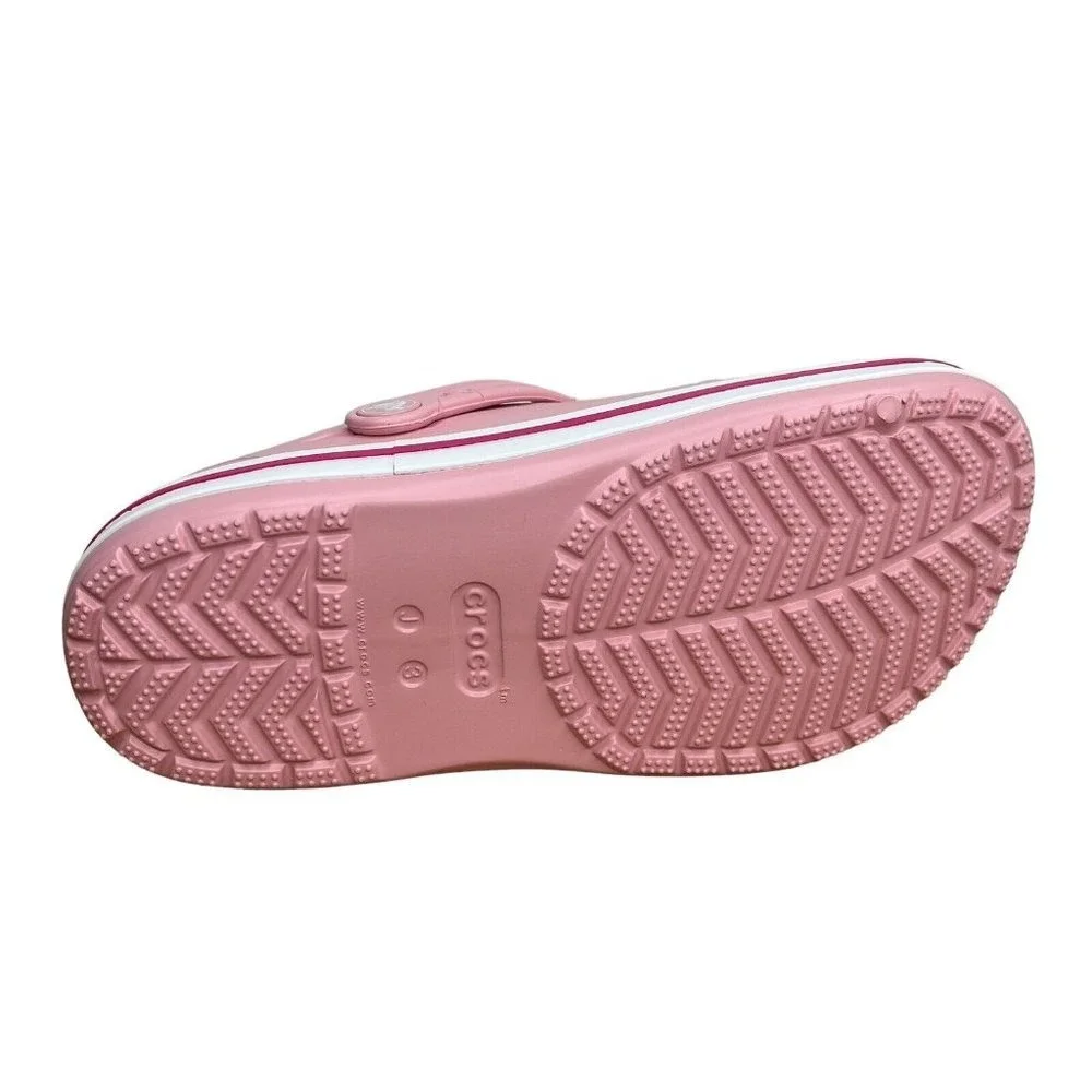 Crocs Bayaband Youth‎ Big Girls Slip-on Clogs Size 3 (J3) Light Pink Sandals